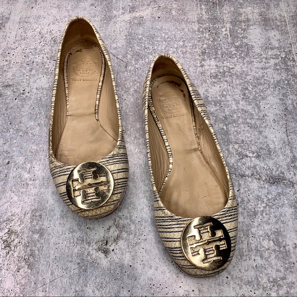 TORY BURCH | REVA SNAKE BALLET Flats - Picture 3 of 8